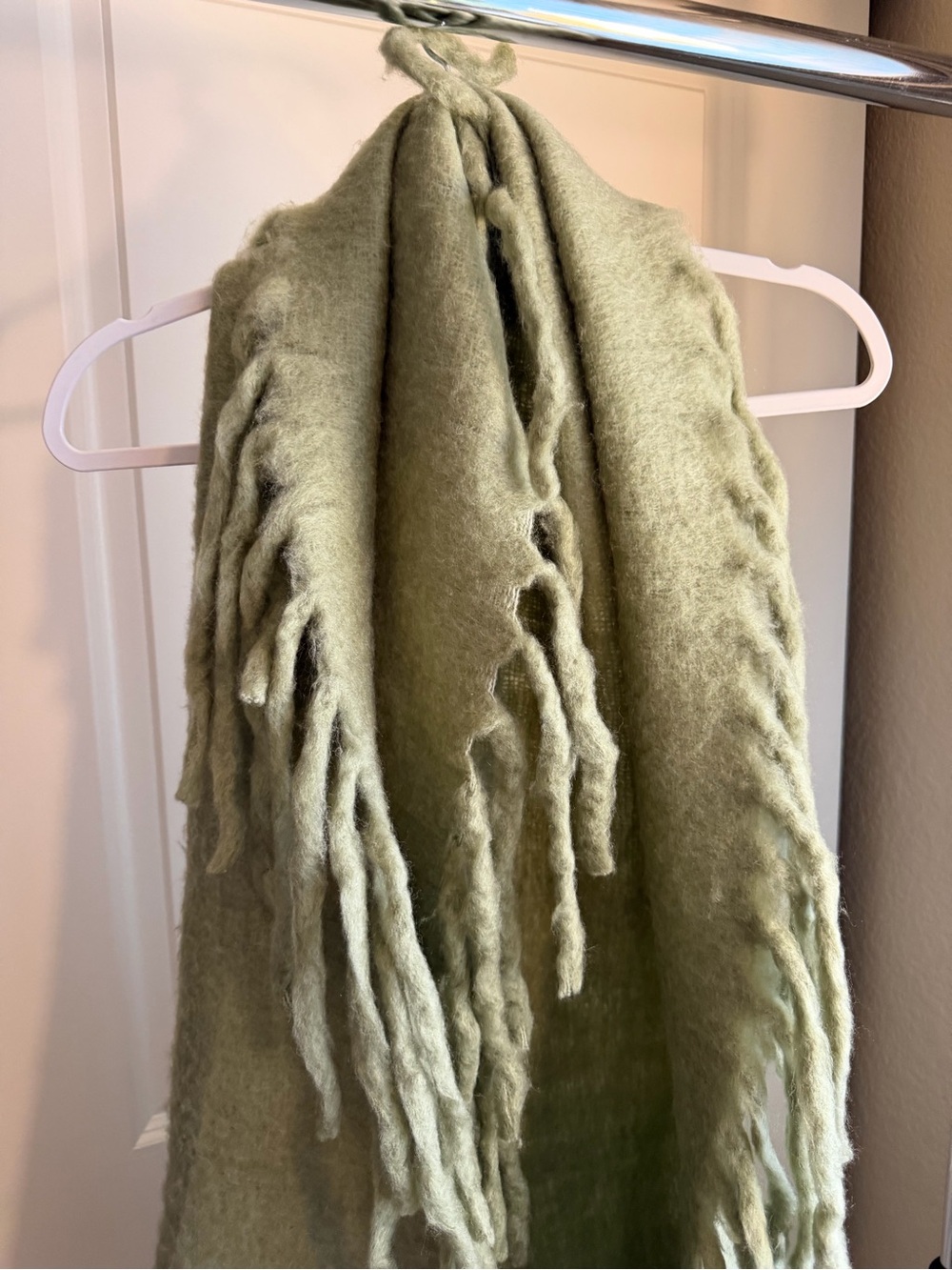 Cozy Oversized Fringe Scarf/Wrap